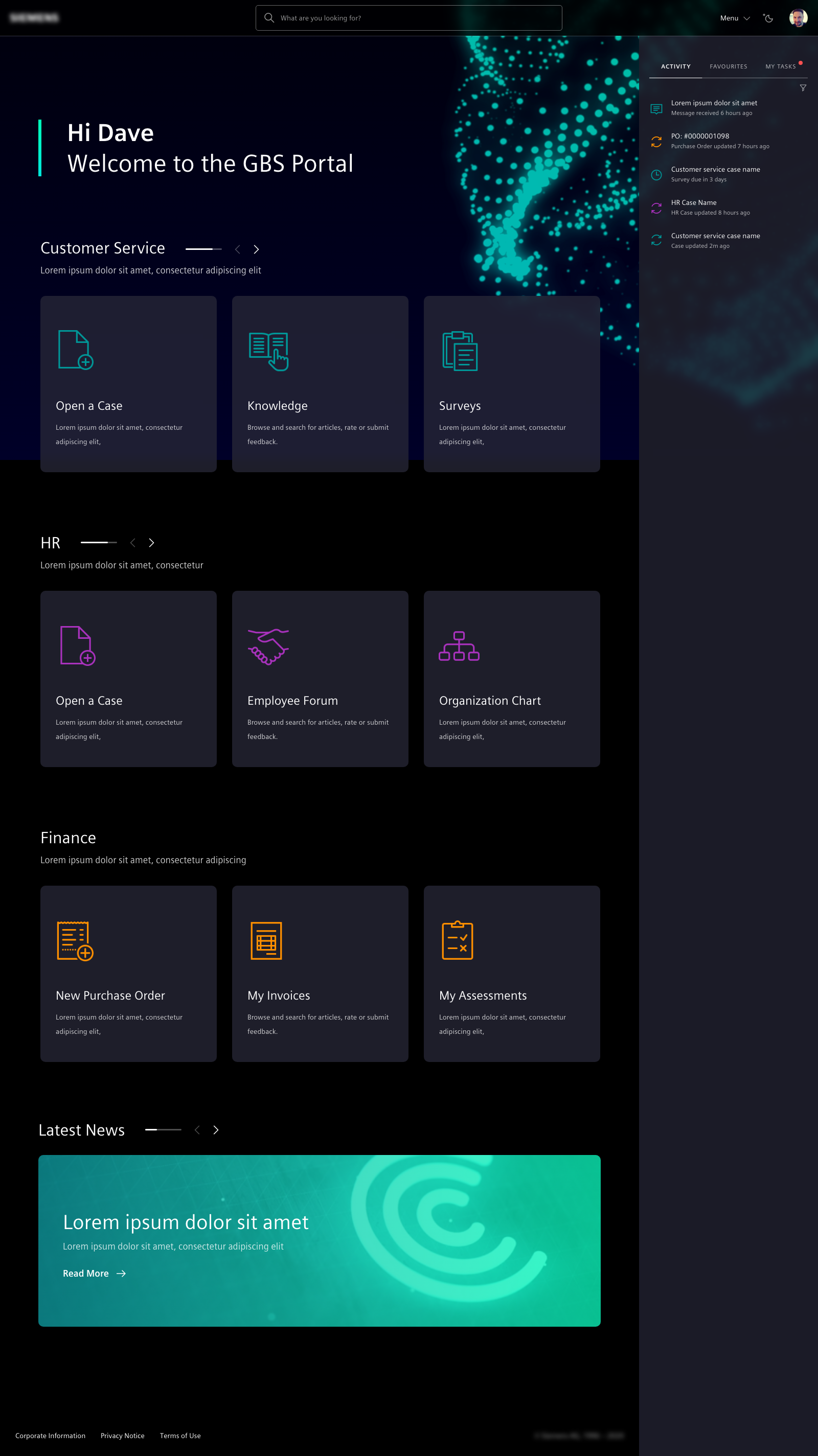 ServiceNow Global Technology - Portal Success Story IT - Global Telecoms - by Monochrome
