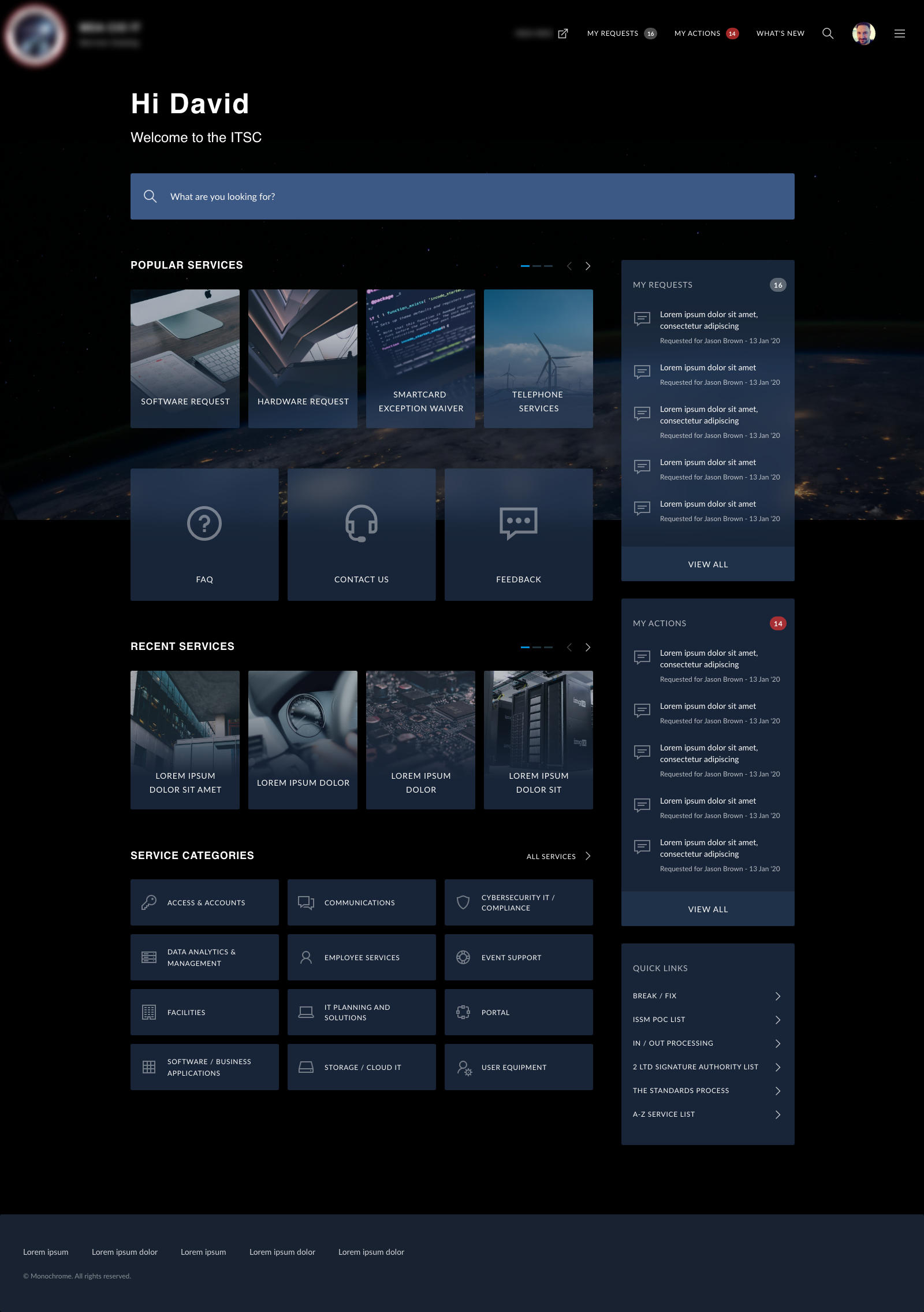 ServiceNow Self Service Portal Part 2 Government - Group 71 by Monochrome