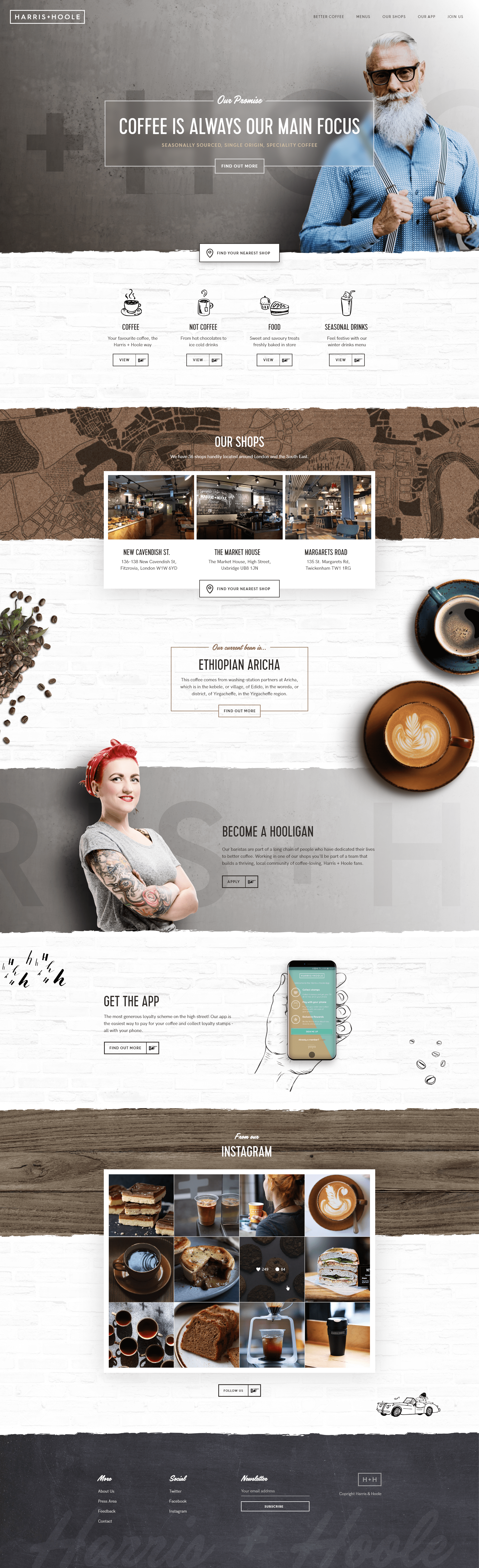 ServiceNow Food and Beverage Coffee Shop Chain Concept